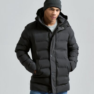 Recycled bonded longline padded jacket Thumbnail